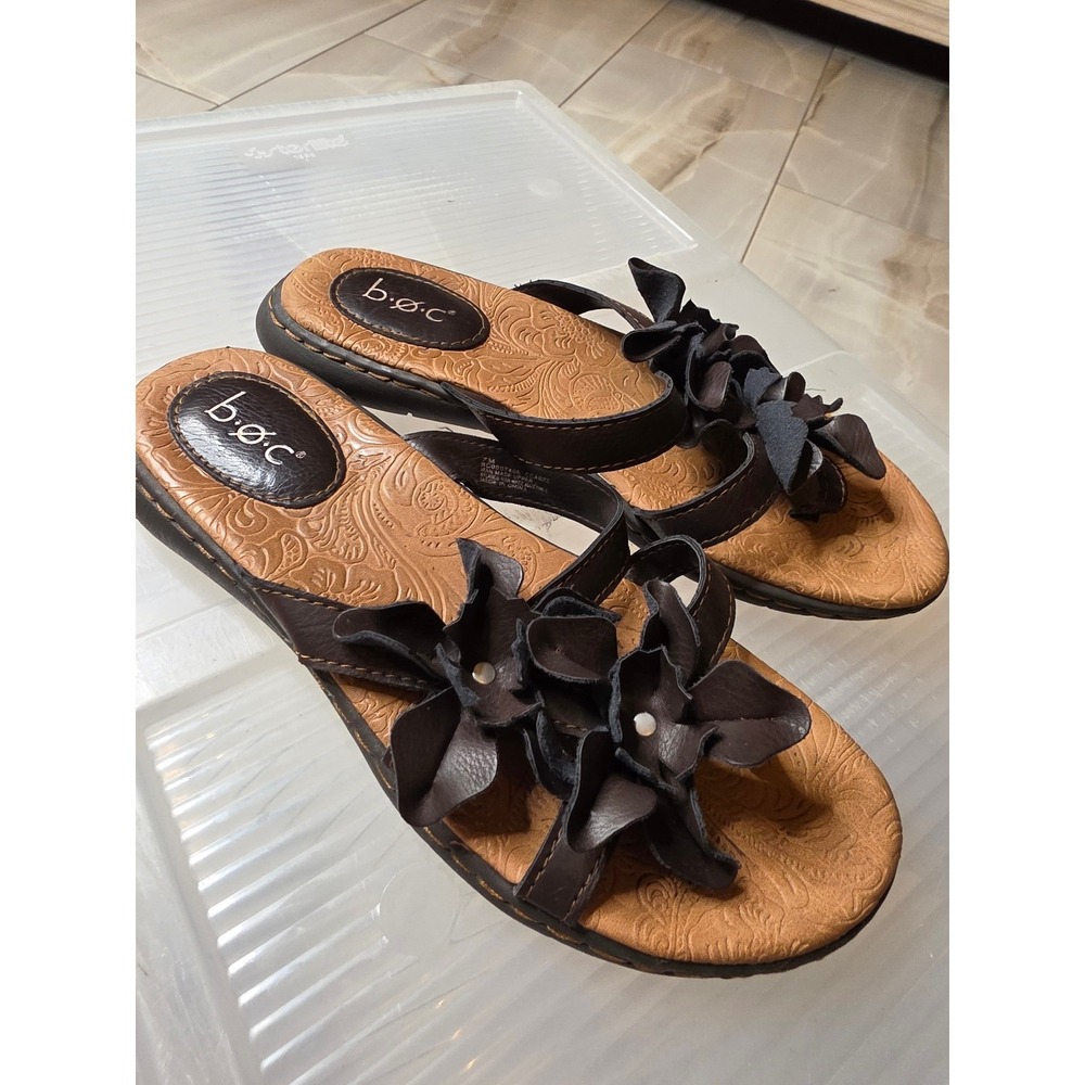 B.O.C. Born Concept Womens Brown Floral Thong Sandals BC0007406 Size 7M - Picture 15 of 16